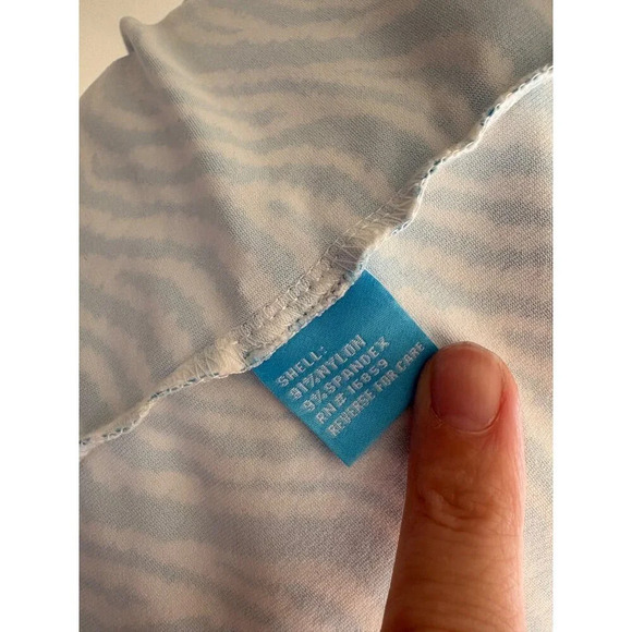 J. Mclauglin Blue Animal Print Sleeveless Catalina Cloth Tiered Dress Size XS - Picture 8 of 11